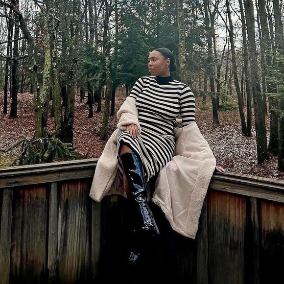 WORN ONCE: Knit Midi Dress - Picture 2 of 3